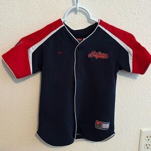 Nike 2016 Cleveland Indians youth size 4T genuine button down jersey blue preown